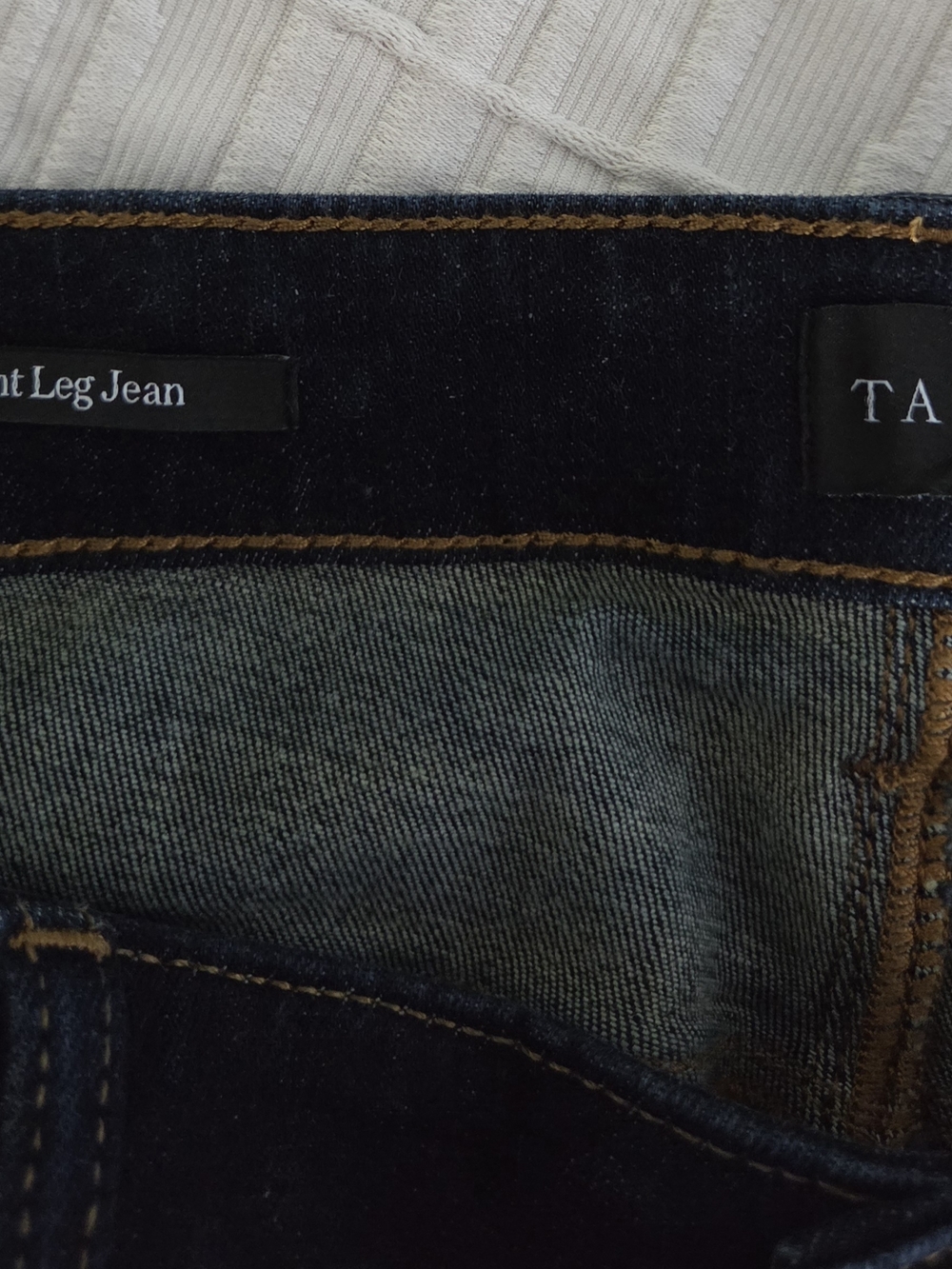 Talbots Dark Blue Straight-Leg Jeans - Picture 3 of 3